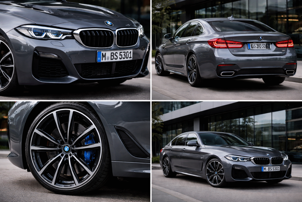 BMW 5 Series का आकर्षक डिज़ाइन और प्रीमियम एक्सटीरियर,